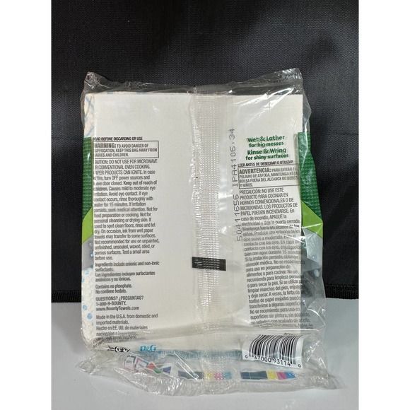 5 Packs Bounty with Dawn Travel Size Paper Towels (6-2 ply/each) Discontinued - Picture 2 of 2